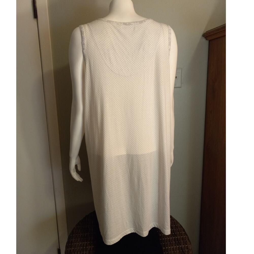 Carole Hochman Polka Dot Nightgown Cozycore Sleep Lounge Dress Sz XL Comfort - Picture 6 of 11